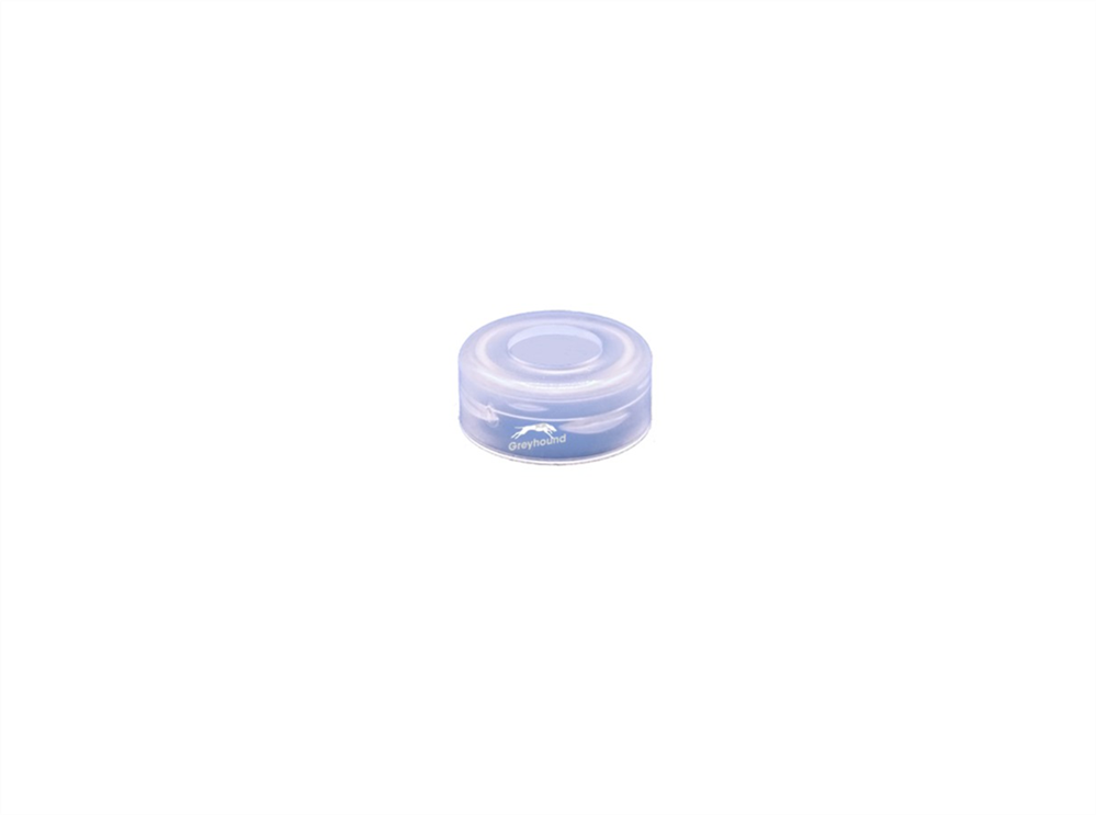 Picture of 11mm Snap Cap, Clear Polyethylene with thinned penetration area